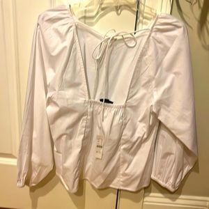 NWT! JCREW tie-back too in stretch cotton poplin